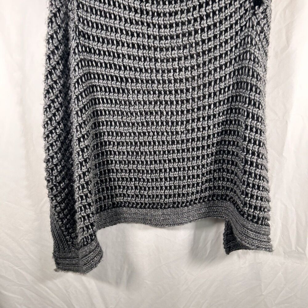 Berretti Cardigan Women's Large Grey Knit Sleeveless Wool Blend Open Front - Picture 8 of 9